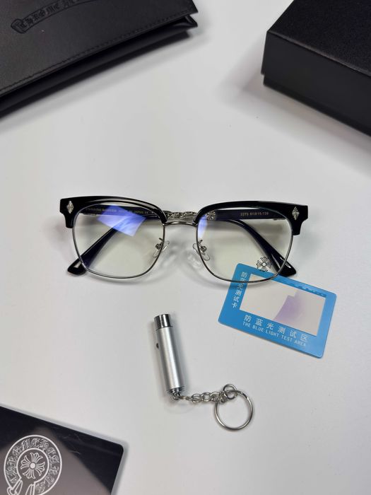 Окуляри Chrome Hearts тонкі широкі та без оправи очки хром хартс CH