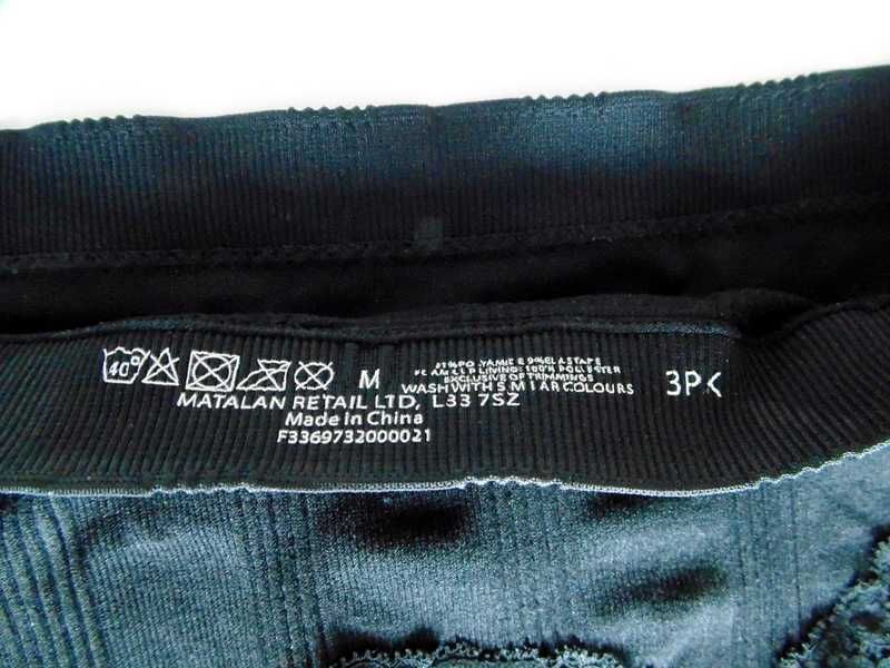 Matalan Retail nowy czarny wciągany miękki biustonosz M