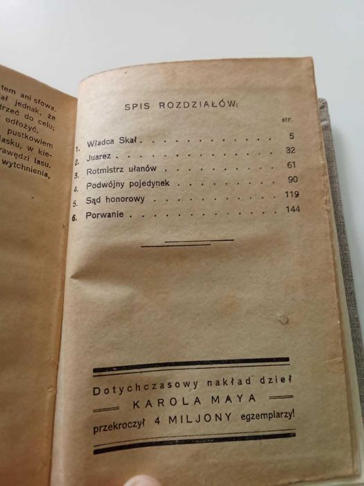 Karol May Ku Mapimi wydanie z roku 1926