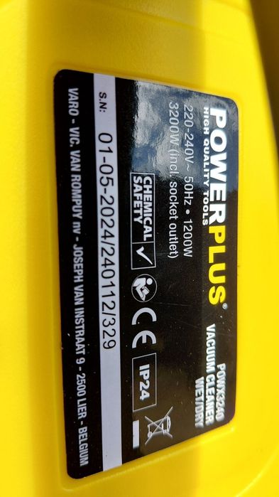 Будівельний пилосос powerplus powx3240