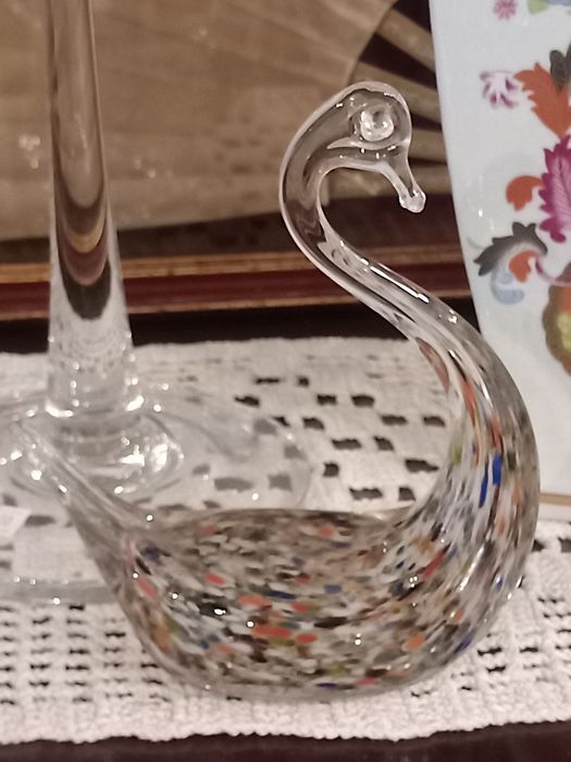 Cisne antigo em vidro Murano