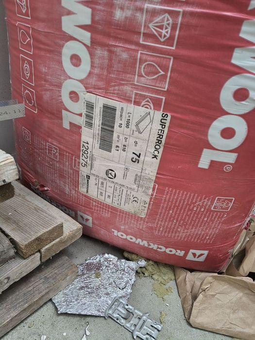 Rockwool Superrock 035 gr. 75mm wełna mineralna, opak-6,10m2