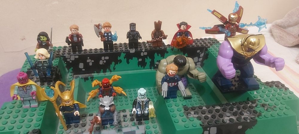 Klocki figurki Marvel Avengers Thor spider thanos Hulk iron itp