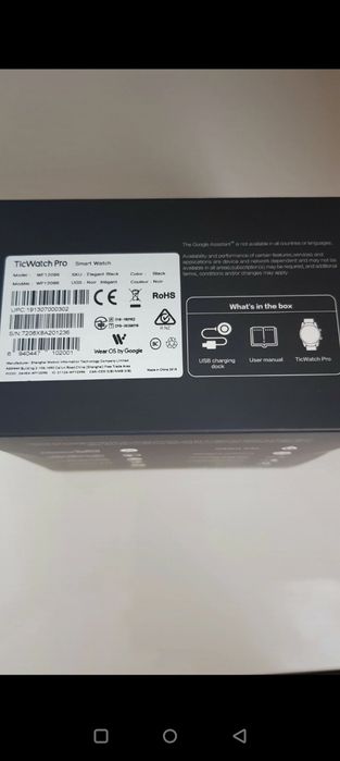 Smartwatch TicWatch Pro WF12096 Elegant Black