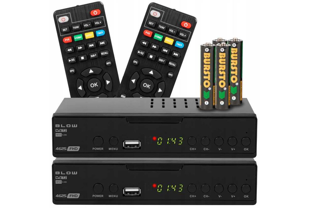 2x tuner DVB-T2 nowy standard HEVC