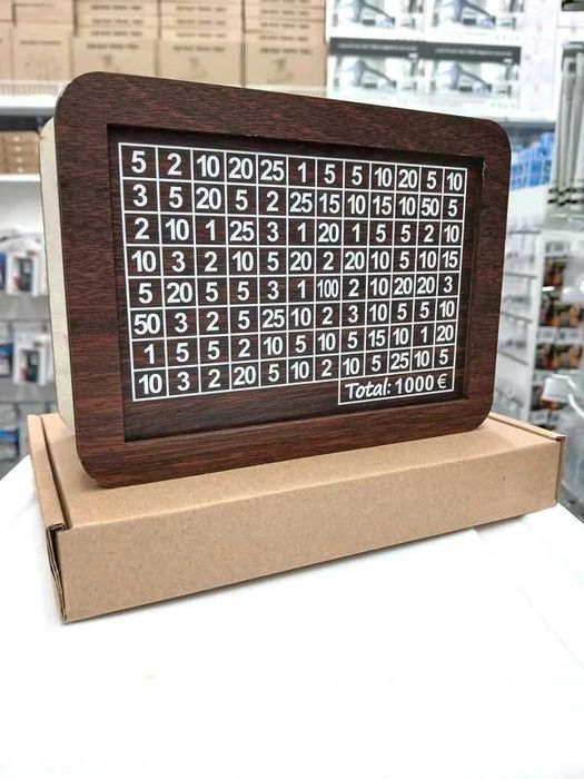 Mealheiro em Madeira com Contador até 1000 euros