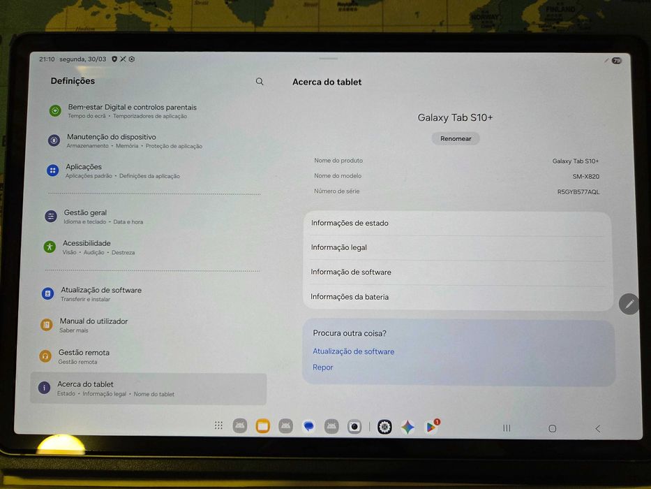 Samsung Galaxy Tab S10+ 256GB com fatura