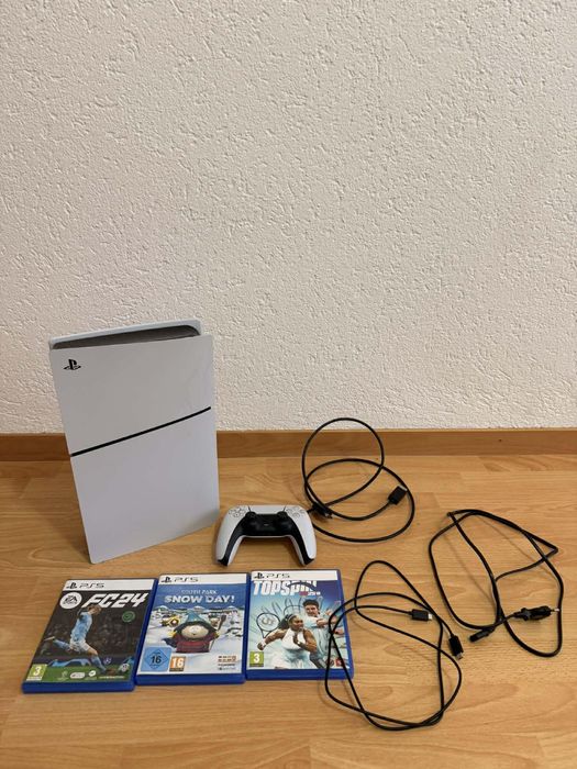 PlayStation 5 (825GB) + 3 jogos