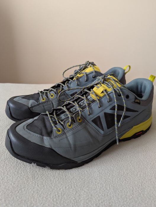 Кроссовки Salomon X ALP SPRY GTX® Stormy Wea/Magnet FW18-19 серые. р46
