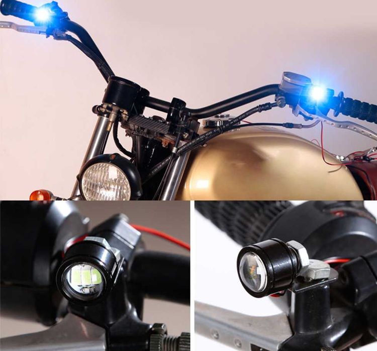 Faróis e Interruptor luz/buzina de mota, motorizada