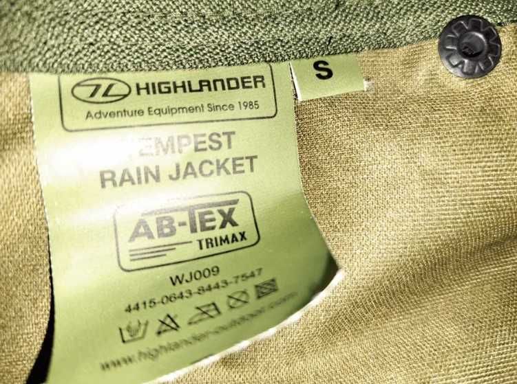 HIGHLANDER TEMPEST AB-TEX - Męska Kurtka Przeciwdeszczowa 5K/5K S