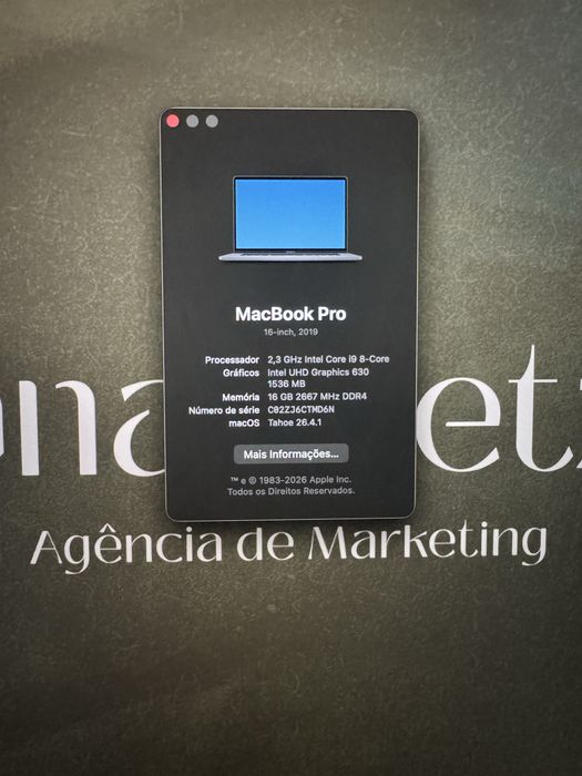 Macbook Pro 2019 Touchbar