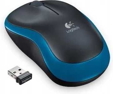 Myszka bezprzewodowa czerwona Logitech M185 sensor optyczny na baterie