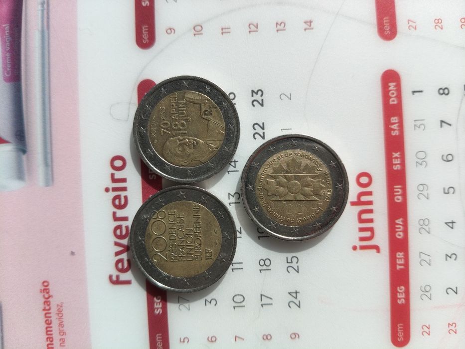Troco moedas 2 Euros Comemorativas