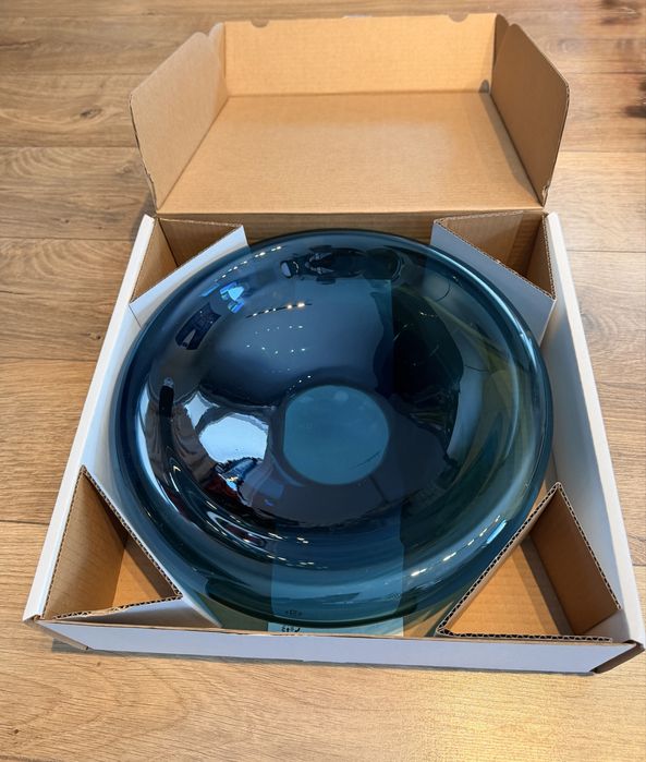 Stocholm 2025 IKEA miska, niebieskoturkusowa 34cm