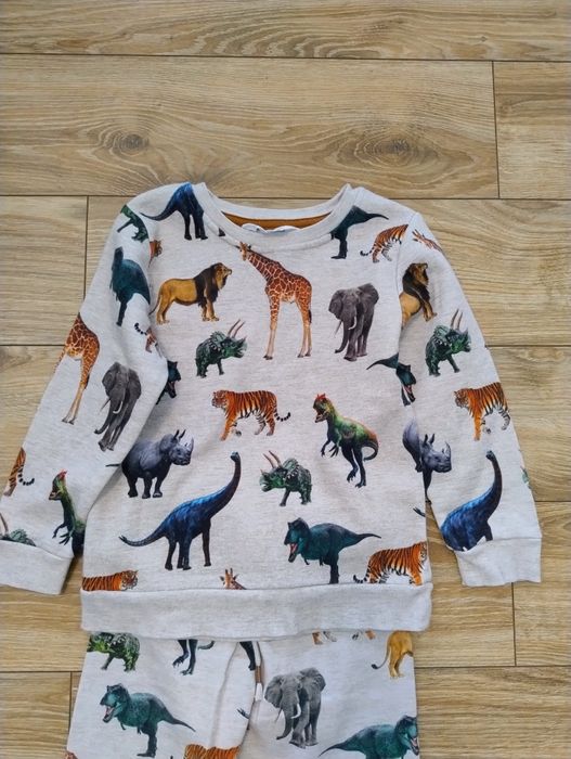 Komplet dres 110/116 HM dinozaury zwierzęta