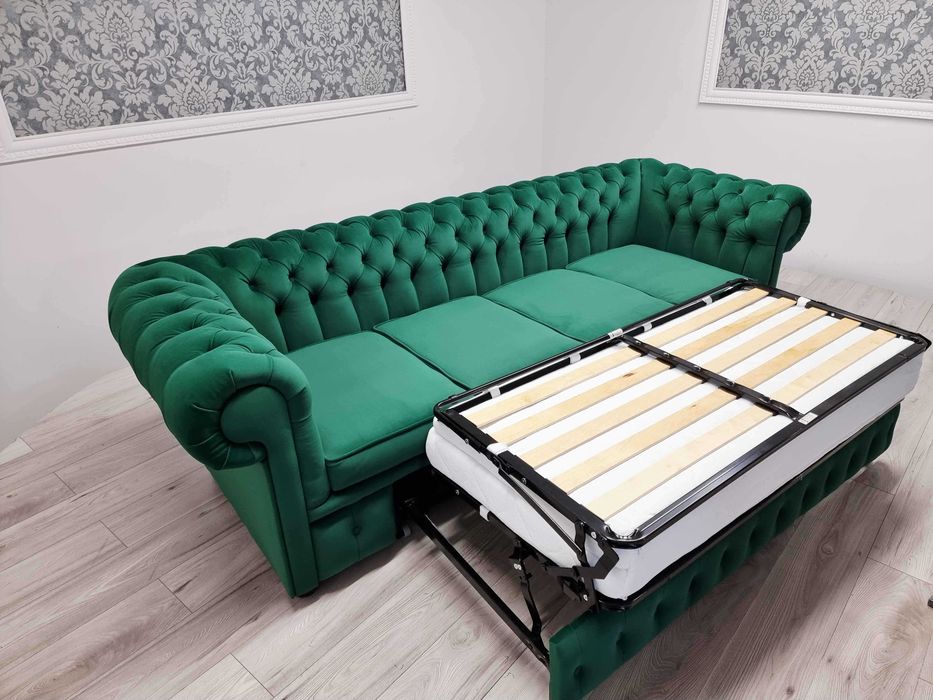 Sofa Chesterfield Classic Duo 4-osobowa z funkcją spania