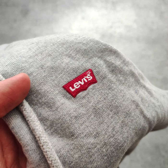 DAMSKA Bluza PREMIUM Szara Suwak z Kapturem Levis Klasyczna Hoodie