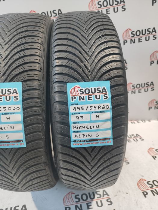 2 pneus semi novos 195-55R20 Michelin - Oferta da entrega em sua casa