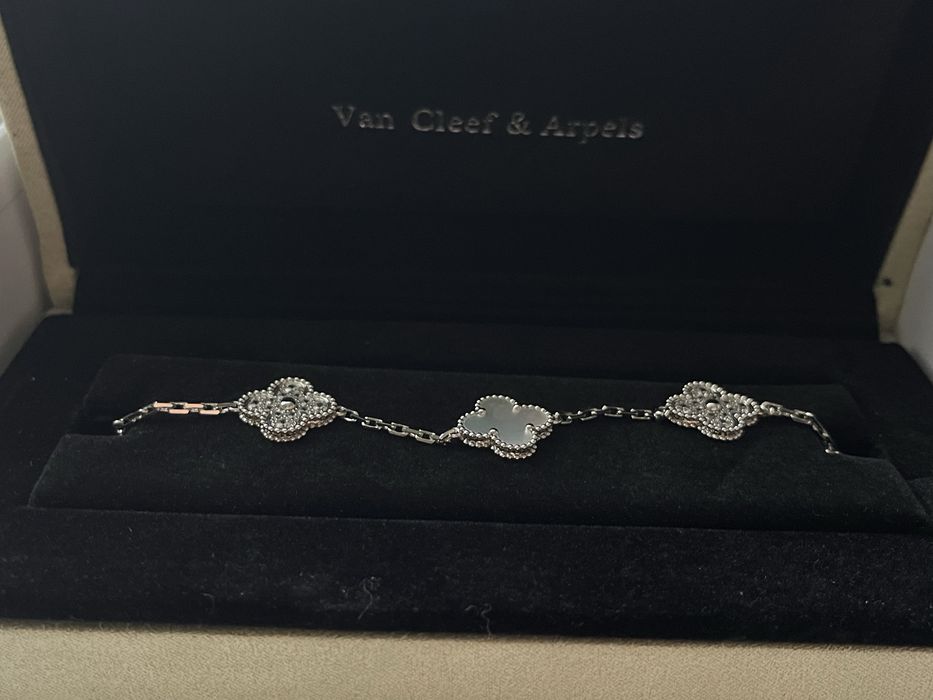 Браслет срібний у стилі Van Cleef