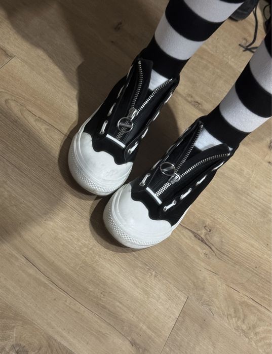 Diesel leather high trainers