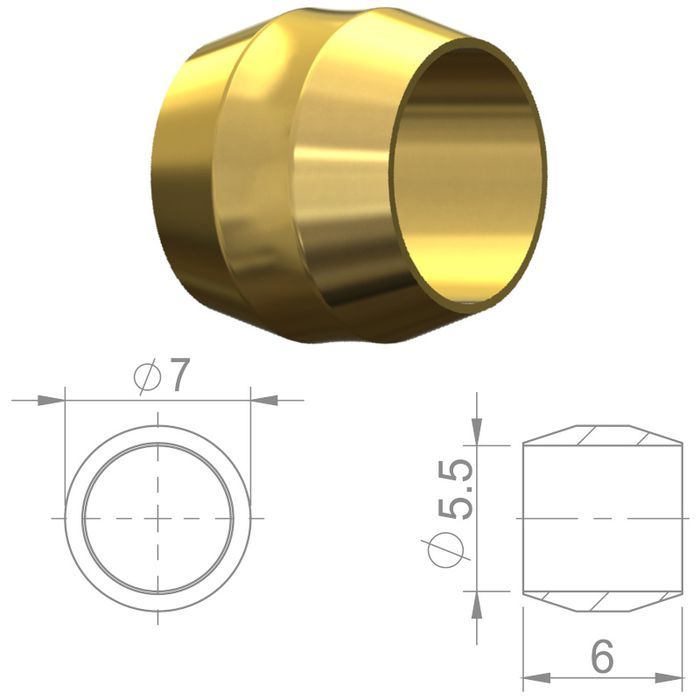 Oliwka przewód hydrauliczny HBP10 Miedź 5.5mm do Hayes