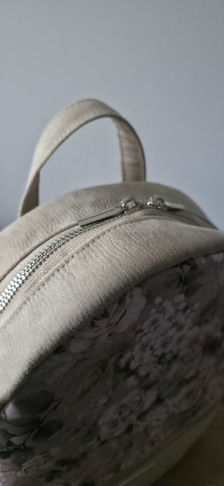 Plecak beżowy handmade