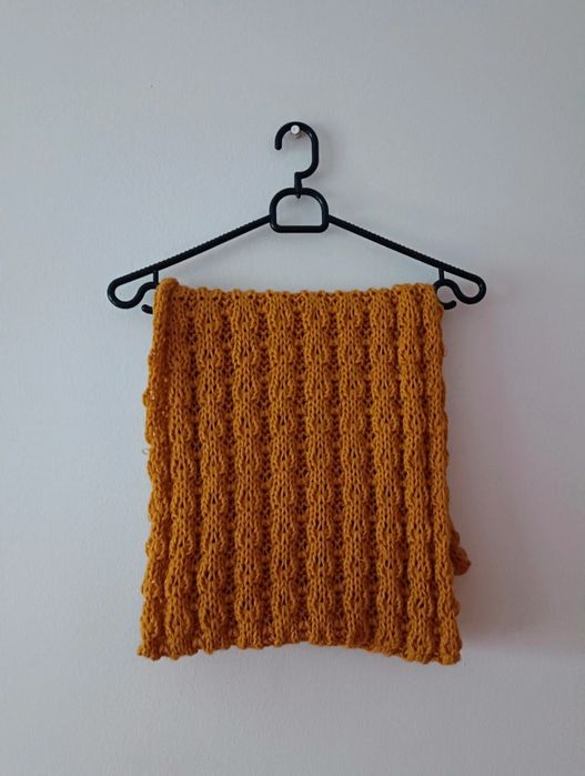 Ciemnożółty akrylowy szal ciepły szalik komin