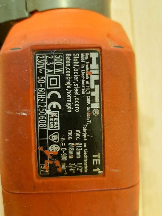 Młotowiertarka wiertarka Hilti te1