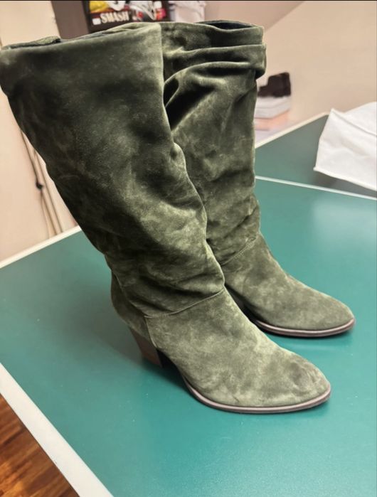 Kozaki damskie khaki rozmiar 40 nowe marki Nessi