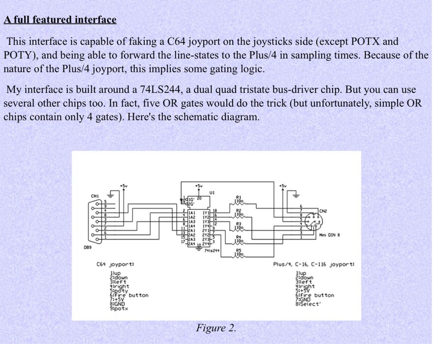 Commodore 1341 oryginalny joystick do Commodore 16 116 plus/4 mini-din