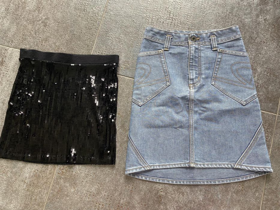 Zestaw kilkunastu firmowych ubrań  r.134/140 super stan