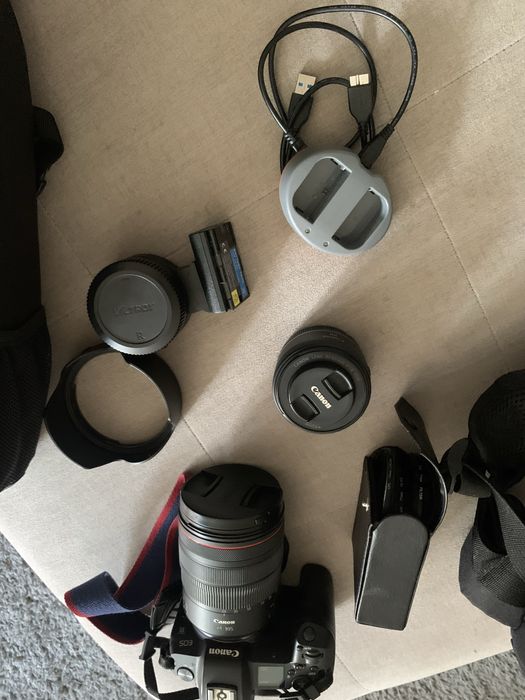 Canon r com todo o material que esta nas foto