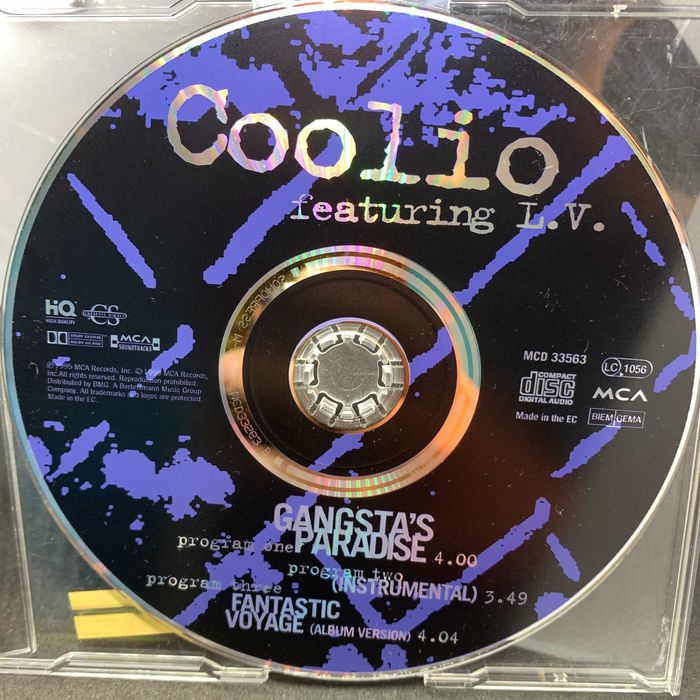 Фірмовий СД Coolio Featuring L.V. – Gangsta's Paradise (Maxi-Single)