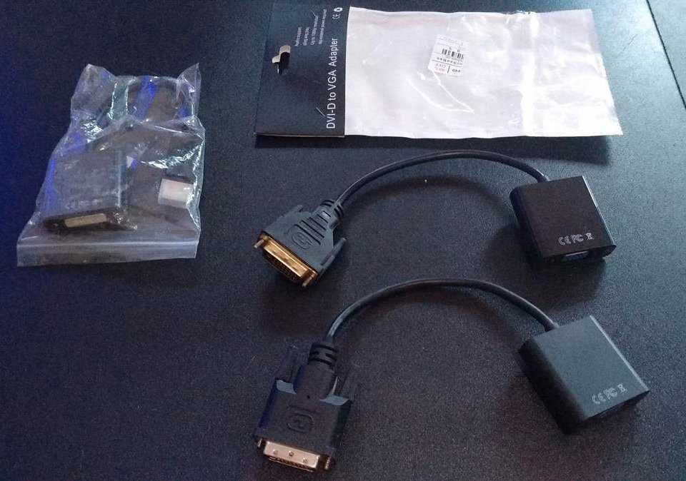 Cabos adaptadores de monitor