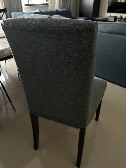 Cadeira ikea bergmund (x2) - preto/gunnared medium grey