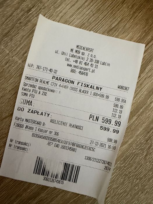 Smartfon Realme C21-Y