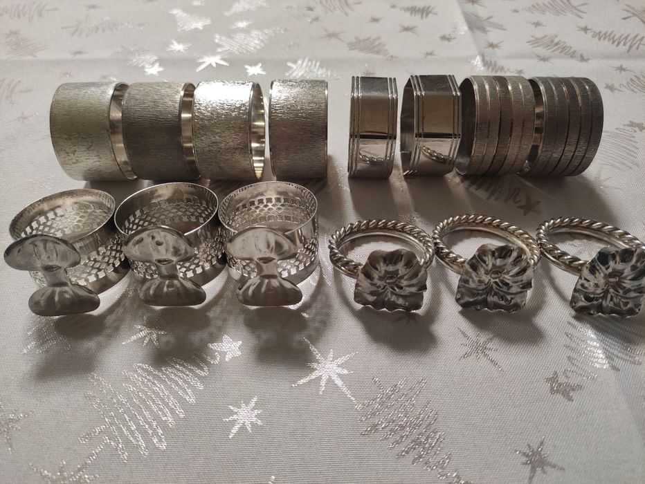 Argolas de guardanapo em casquinha