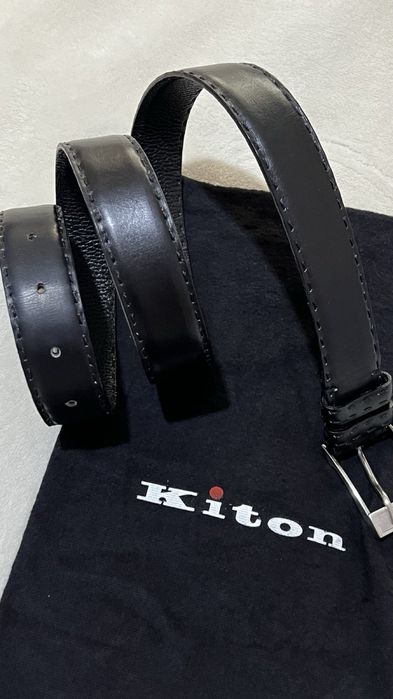 Kiton Napoli мужской кожаный ремень