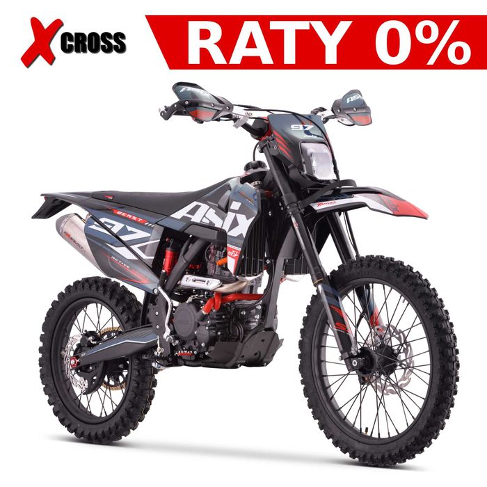 Cross 300 Asix XT97 300 ciecz koła 21/18" lampa licznik Raty Dostawa
