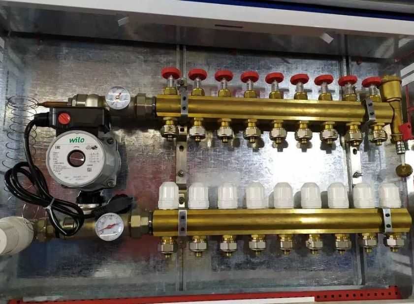 Коллектор для теплого пола в сборе Колектор Тепла підлога Акції!