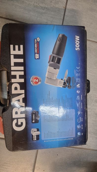 GRAPHITE 59G402 nozyce elektryczne do blachy 500W nowe