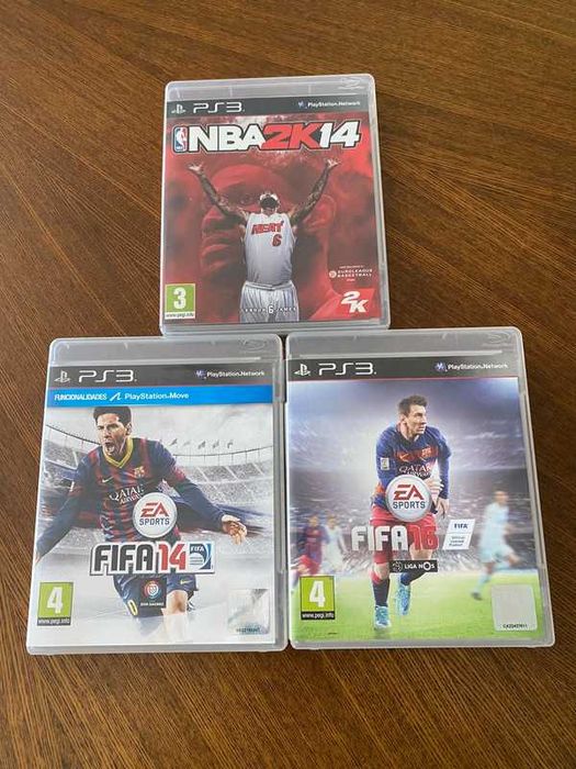 Jogos PS3 FIFA16 FIFA14 NBA2K14