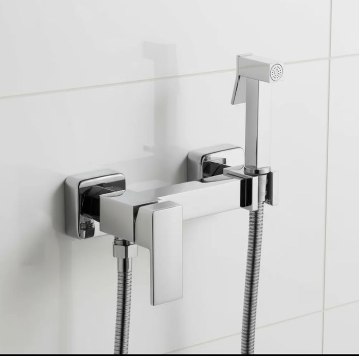 Смеситель с гигиеническим душем WEZER из нержавеющей стали (биде)