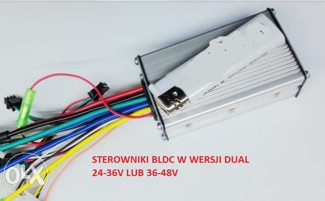 sterownik dual do silnika rowerowego elektrycznego 3-fazowy 24-36V