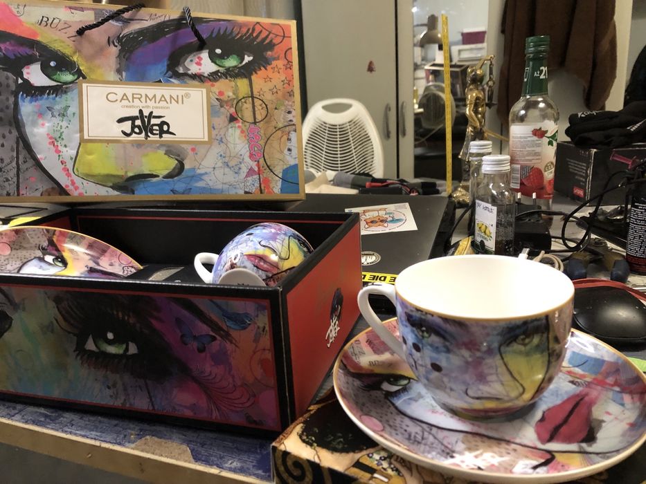 Nowy Piękne filiżanki z talerzami Joyer