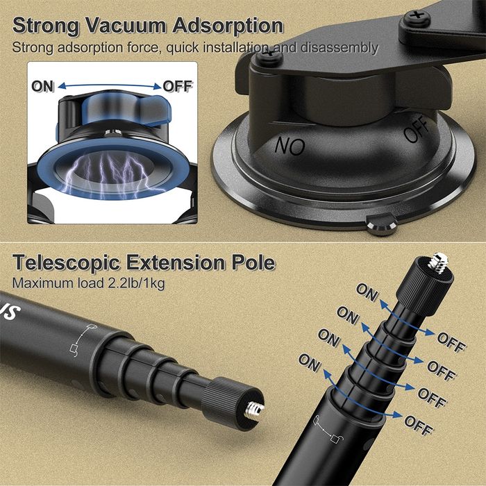 Statyw 2metry Insta360 X5 Insta360 X4 Insta360 X3 DJI Osmo GoPro
