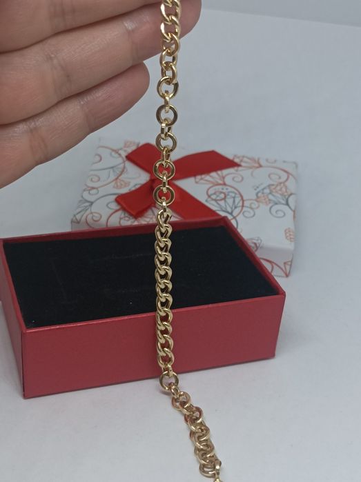 Złota bransoletka złoto 585 długość 21 cm