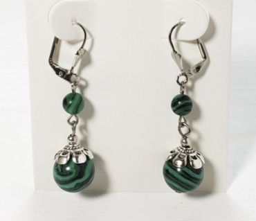 Намистини,Намисто, бусы,натуральне каміння, нефріт,малахіт, котяче око