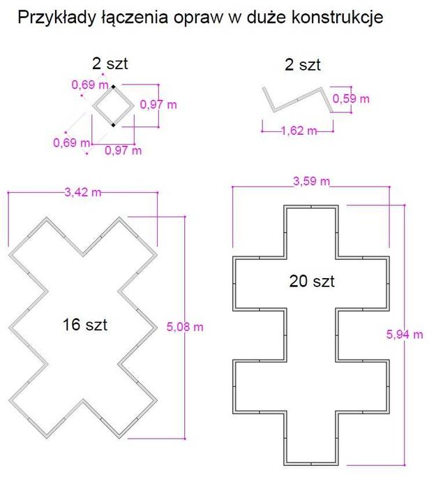 Oprawa VIP Corner LED 31W 3000K OPAL - Lampa biuro / car detailing
